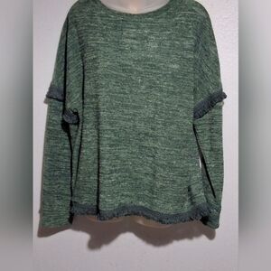 Knox Rose Green Sweater Cozy Knit Design